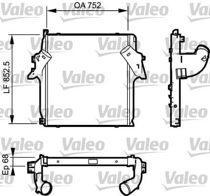 INTERCOOLER RADYATORU MERCEDES BENZ ACTROS MP2 3 1841 1844 1848 1850