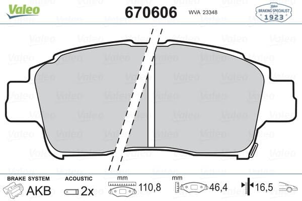 ON FREN BALATASI TOYOTA YARIS 99-05 COROLLA VERSO VVTI 2001->