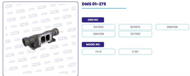 EGZOZ MANIFOLDU ORTA VOLVO TRUCK FH12