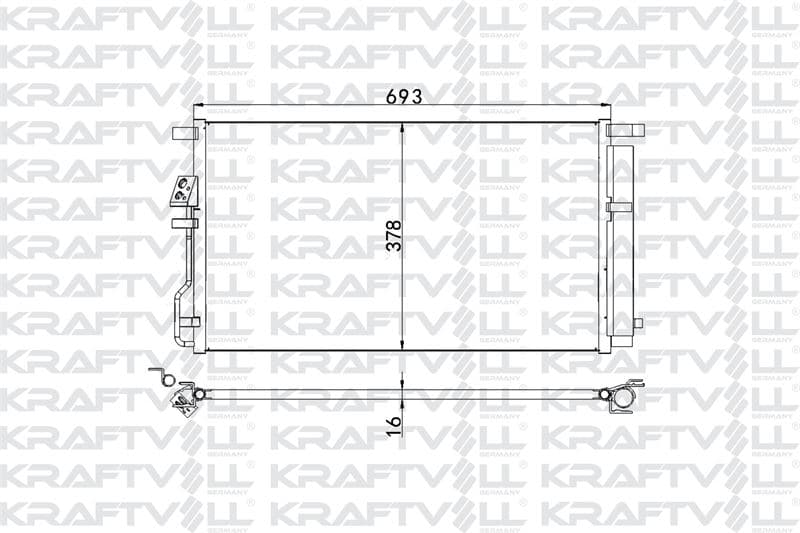 KLIMA RADYATORU HYUNDAI TUCSON 1.6 CRDI 15-> KIA SPORTAGE CRDI1.6>