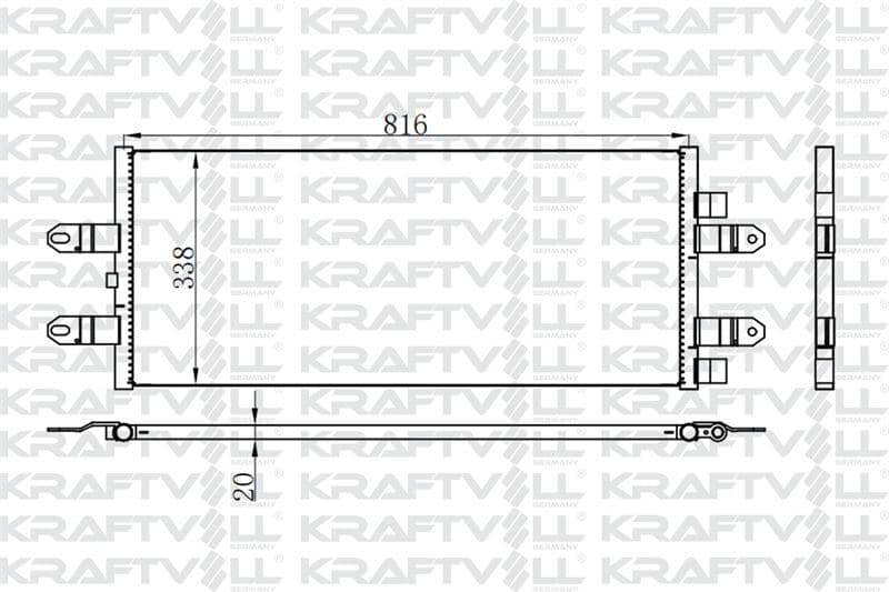 KLIMA RADYATORU (KONDENSER) SCANIA P, G, R, T SERILER 2004 VE SONRASI