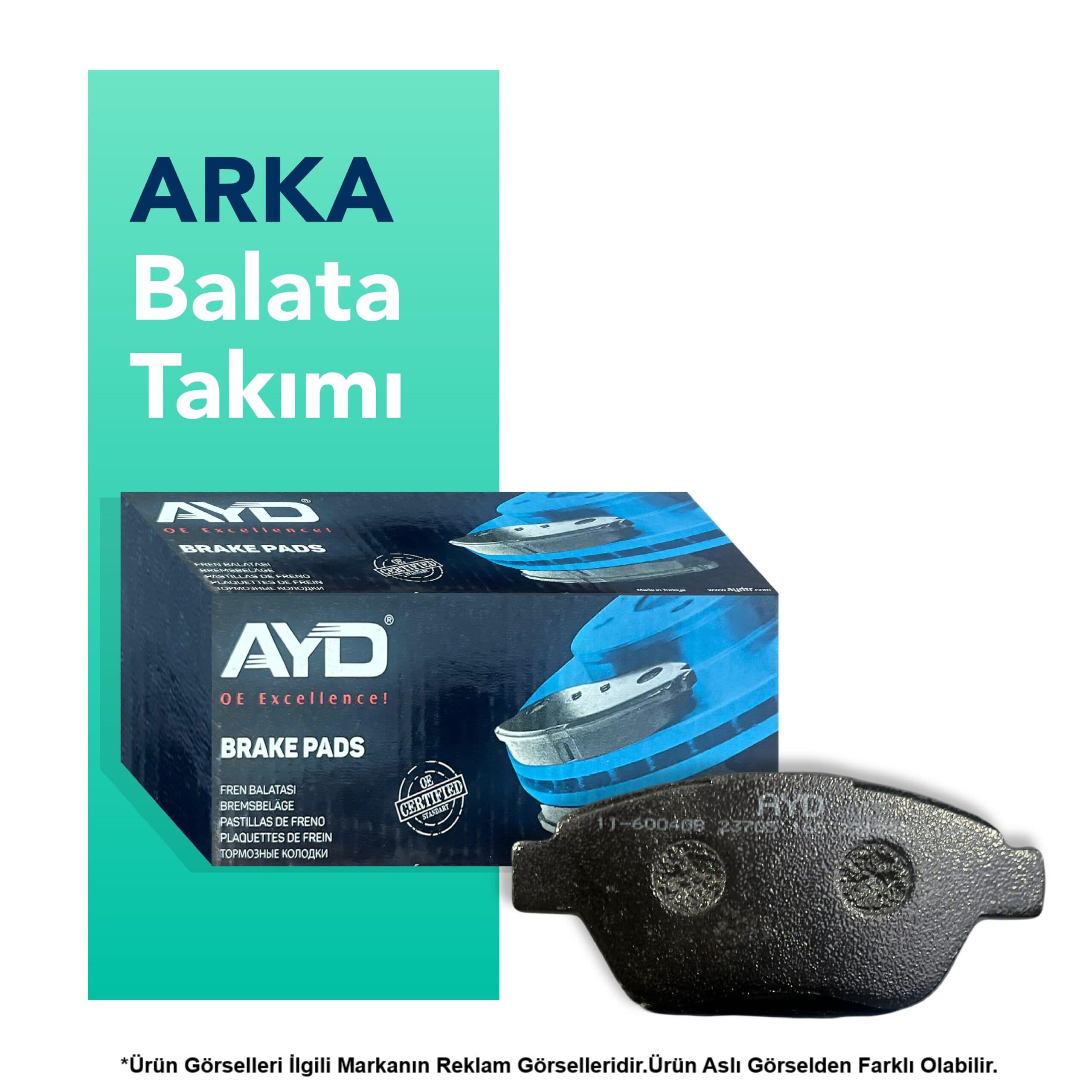 AYD Chevrolet Lacetti Arka Fren Balata Takımı (2005-2014)